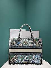Kitlife MEDIUM BOOK TOTE White Multicolor Étoile de Voyage Embroidery - 36 X 18 X 28 cm - 5