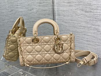 Kitlife MEDIUM DIOR OR LADY D-JOY BAG Beige - 22.5 x 12 x 4 cm