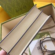 Kitlife GUCCI OPHIDIA SMALL TOP HANDLE BAG Cream and ebony GG Supreme canvas - 25 x 17.5 x 7 cm - 4