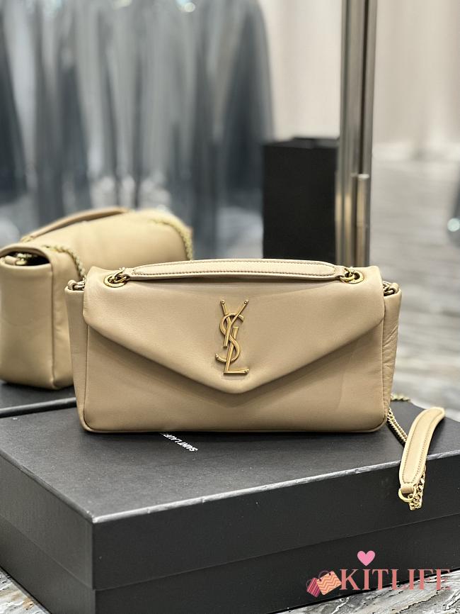 Kitlife SAINT LAURENT CALYPSO IN LAMBSKIN BEIGE - 26 X 14 X 7cm - 1