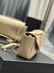Kitlife SAINT LAURENT CALYPSO IN LAMBSKIN BEIGE - 26 X 14 X 7cm - 6