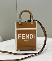 Kitlife FENDI Mini Sunshine Shopper Brown - 13 x 6.5 x 17 cm - 1