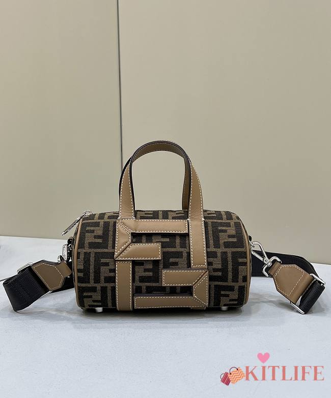 Kitlife Fendi Mini bag Brown FF fabric bag - 20 x 12 x 12 cm - 1