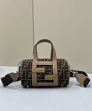 Kitlife Fendi Mini bag Brown FF fabric bag - 20 x 12 x 12 cm - 1