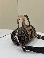 Kitlife Fendi Mini bag Brown FF fabric bag - 20 x 12 x 12 cm - 3