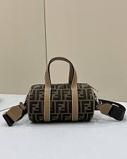 Kitlife Fendi Mini bag Brown FF fabric bag - 20 x 12 x 12 cm - 4