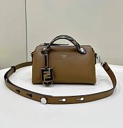 Kitlife Fendi By The Way Medium Brown leather Boston bag - 20 cm - 1