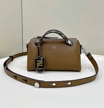 Kitlife Fendi By The Way Medium Brown leather Boston bag - 20 cm