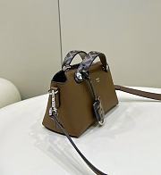 Kitlife Fendi By The Way Medium Brown leather Boston bag - 20 cm - 6