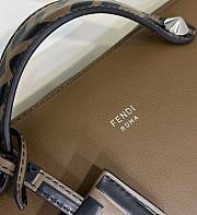 Kitlife Fendi By The Way Medium Brown leather Boston bag - 20 cm - 2