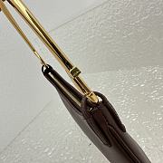 Kitlife JACQUEMUS Le Bisou Mousqueton leather shoulder bag Brown - 26 x 17 x 15 cm - 3