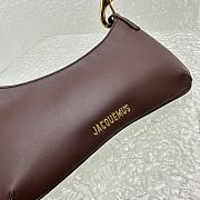 Kitlife JACQUEMUS Le Bisou Mousqueton leather shoulder bag Brown - 26 x 17 x 15 cm - 5