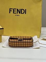 Kitlife Fendi Chain Baguette Charm Bag Printed Leather Nano - 11×2×7 cm - 2