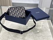 Kitlife Dior Beige and Blue Dior Oblique Jacquard - 17 x 12.5 x 5 cm - 2
