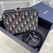 Kitlife Dior Beige and Blue Dior Oblique Jacquard - 17 x 12.5 x 5 cm - 3