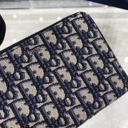 Kitlife Dior Beige and Blue Dior Oblique Jacquard - 17 x 12.5 x 5 cm - 6