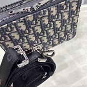 Kitlife Dior Beige and Blue Dior Oblique Jacquard - 17 x 12.5 x 5 cm - 5