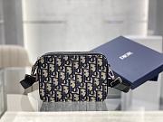 Kitlife Dior Beige and Blue Dior Oblique Jacquard - 17 x 12.5 x 5 cm - 1