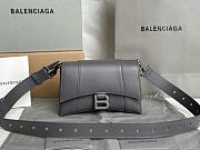 KITLIFE BALENCIAGA Gray Xxs Downtown Bag In 1404 Dark Grey - 20 x 13 x 5 cm - 6