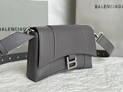 KITLIFE BALENCIAGA Gray Xxs Downtown Bag In 1404 Dark Grey - 20 x 13 x 5 cm - 5