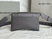 KITLIFE BALENCIAGA Gray Xxs Downtown Bag In 1404 Dark Grey - 20 x 13 x 5 cm - 4