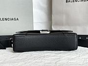 KITLIFE BALENCIAGA Gray Xxs Downtown Bag In 1404 Dark Black - 20 x 13 x 5 cm - 6
