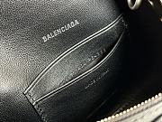 KITLIFE BALENCIAGA Gray Xxs Downtown Bag In 1404 Dark Black - 20 x 13 x 5 cm - 4