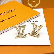 Kitlife LV iconic earrings Rhinestones Logo Gold - 4