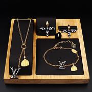 Kitlife One Set LV x YK LV Iconic Infinity Dots Black (Bracelet+necklace+earring) - 1