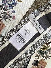 KITLIFE DIOR JARDIN BOTANIQUE MITZAH SCARF White Multicolor Silk Twill - 2