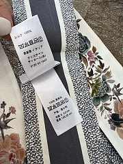 KITLIFE DIOR JARDIN BOTANIQUE MITZAH SCARF White Multicolor Silk Twill - 3