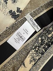 KITLIFE DIOR JARDIN BOTANIQUE MITZAH SCARF Black Multicolor Silk Twill - 6