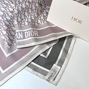 Kitlife Dior Oblique Diortwin Square Scarf Pink - 90x90 cm - 3