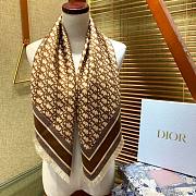 Kitlife Dior Oblique Diortwin Square Scarf Yellow - 90x90 cm - 6