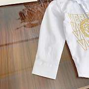 Kitlife Versace Kids Stretch Cotton Shirt White SS 2023 - 3