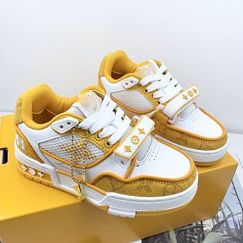 Kitlife Louis Vuitton Kids White/Yellow Trainer Sneakers 