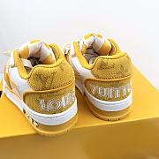 Kitlife Louis Vuitton Kids White/Yellow Trainer Sneakers  - 4