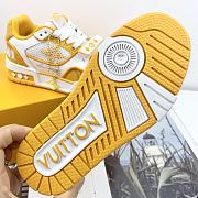 Kitlife Louis Vuitton Kids White/Yellow Trainer Sneakers  - 2