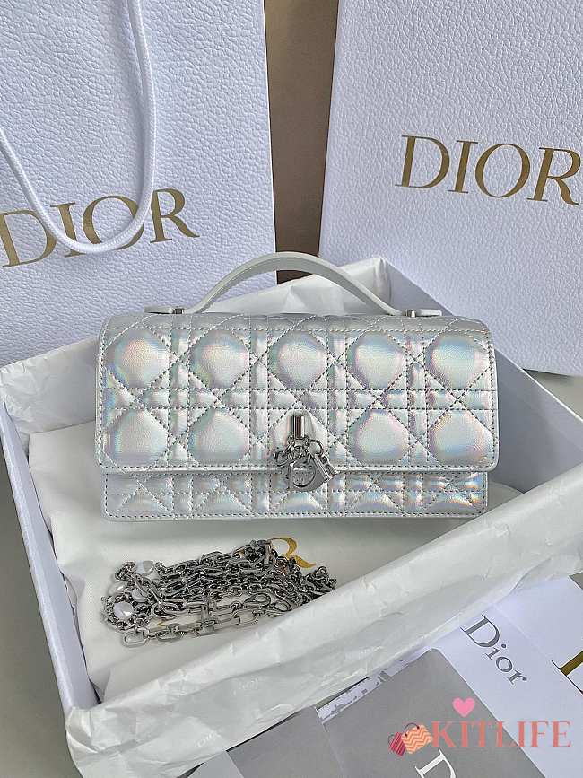 Kitlife Christian Dior Lambskin Party Style Elegant Style Crossbody Shoulder Bags - 21×11.5×4.5 cm - 1
