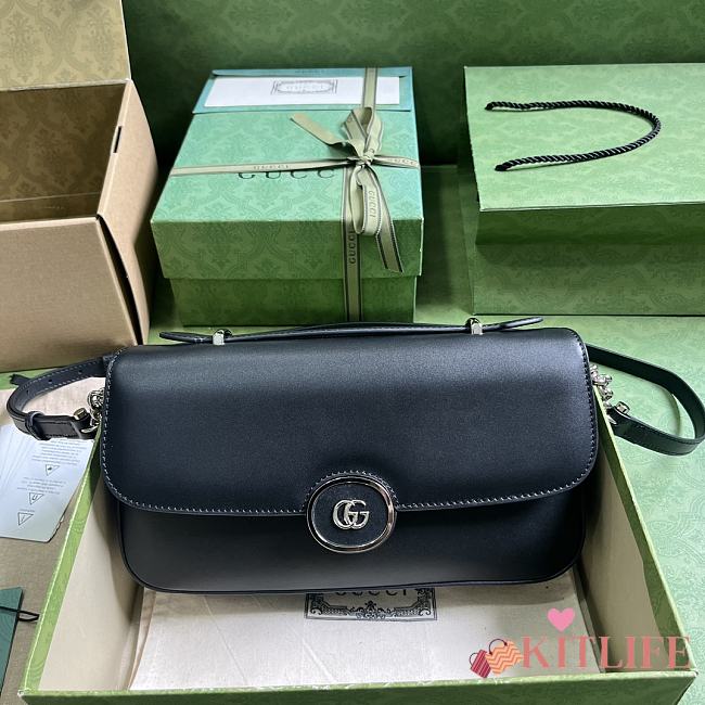 KITLIFE GUCCI PETITE GG MINI SHOULDER BAG BLACK - 27 x 15 x 5 cm - 1