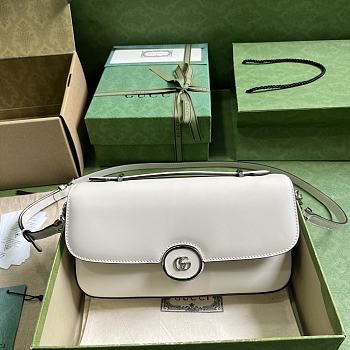 KITLIFE GUCCI PETITE GG MINI SHOULDER BAG WHITE - 27 x 15 x 5 cm