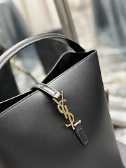 Kitlife Saint Laurent Women's Black Le 37 Leather Bucket Bag Black - 26 x 20 x 12 cm - 6