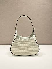  Kitlife Prada Women's Natural Triangle-logo Shoulder Bag White - 27 x 19 x 5 cm - 6