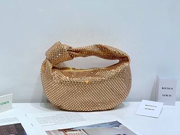 Kitlife Bottega Veneta Embellished Mini Jodie Bag Gold - 28 x 23 x 8 cm