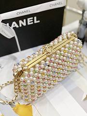 Kitlife Chanel Evening Bag Glass Pearls & Gold-Tone Metal Transparent SS 2023 - 11 x 17 x 7 cm - 6