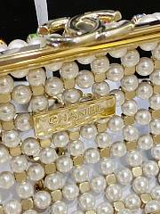 Kitlife Chanel Evening Bag Glass Pearls & Gold-Tone Metal Transparent SS 2023 - 11 x 17 x 7 cm - 3