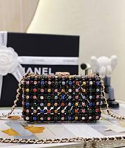 Kitlife Chanel Evening Bag Black Glass Pearls & Gold-Tone Metal Transparent SS 2023 - 11 x 17 x 7 cm - 1