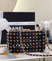 Kitlife Chanel Evening Bag Black Glass Pearls & Gold-Tone Metal Transparent SS 2023 - 11 x 17 x 7 cm - 6
