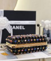 Kitlife Chanel Evening Bag Black Glass Pearls & Gold-Tone Metal Transparent SS 2023 - 11 x 17 x 7 cm - 5