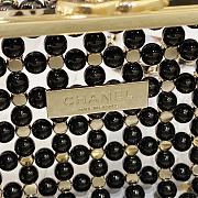 Kitlife Chanel Evening Bag Black Glass Pearls & Gold-Tone Metal Transparent SS 2023 - 11 x 17 x 7 cm - 4